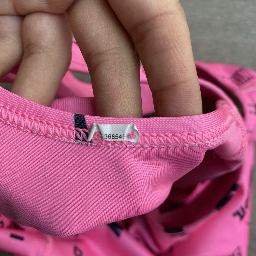 Nike Swoosh Logo‎ Print Racerback Hot Pink Sports Bra Size Small Athletic - Picture 5 of 5